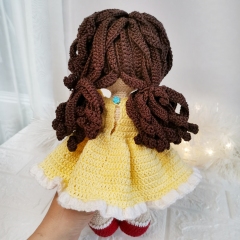 Schoolgirl Doll Crochet Pattern amigurumi pattern by EmmaS Dolls