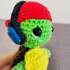 Skater Turtle Crochet Pattern PDF amigurumi by EmmaS Dolls
