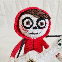 Skeleton Rocker Boy Crochet Pattern amigurumi by EmmaS Dolls
