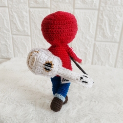 Skeleton Rocker Boy Crochet Pattern amigurumi pattern by EmmaS Dolls