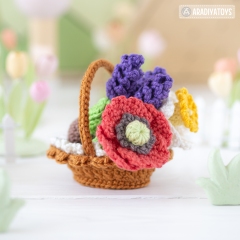 Flower Basket ('Mini Kingdom') amigurumi pattern by AradiyaToys