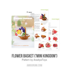 Flower Basket ('Mini Kingdom') amigurumi pattern by AradiyaToys
