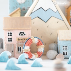 Kawaii Lighthouse ('Mini Kingdom') amigurumi pattern by AradiyaToys
