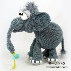 Elton the Elephant amigurumi pattern by IlDikko