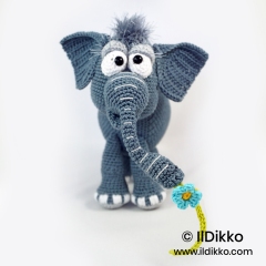 Elton the Elephant amigurumi by IlDikko