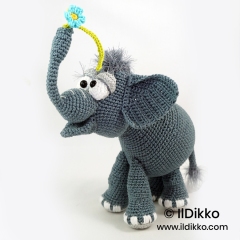 Elton the Elephant amigurumi pattern by IlDikko