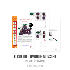 Lucio the Luminous Monster amigurumi pattern by IlDikko