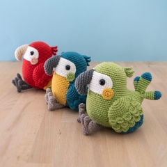 Nara the Parrot amigurumi pattern by airali design