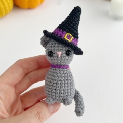 Cat with witch hat