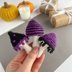 Halloween mushrooms set of 3