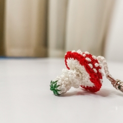 Micro Magic Mushroom Keychain