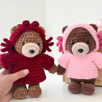 Hoodie Bear amigurumi pattern by RNata