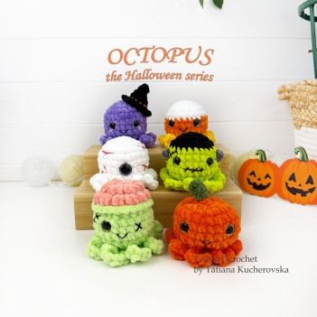Halloween Octopus amigurumi pattern by TANATIcrochet