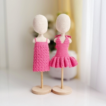 Coral dresses amigurumi pattern by Fluffy Tummy