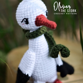 Oliver the Stork amigurumi pattern by Plączenitka