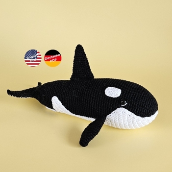 Orca Willy amigurumi pattern by SaphirhaseDesign