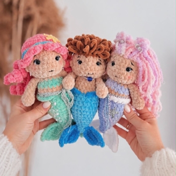 Mermaid Friends Bundle amigurumi pattern by DanArtEstonia