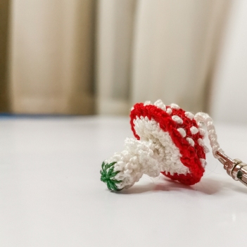 Micro Magic Mushroom Keychain amigurumi pattern by EmmaS Dolls