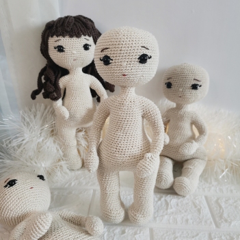 Seamless Amigurumi Doll Base amigurumi pattern by EmmaS Dolls