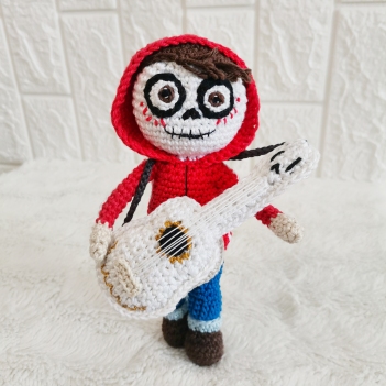 Skeleton Rocker Boy Crochet Pattern amigurumi pattern by EmmaS Dolls