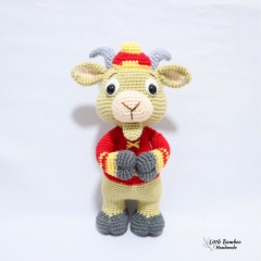 The Prosperity Goat amigurumi pattern by Little Bamboo Handmade