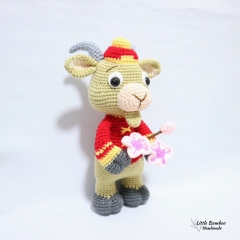 The Prosperity Goat amigurumi by Little Bamboo Handmade
