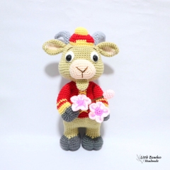 The Prosperity Goat amigurumi pattern by Little Bamboo Handmade