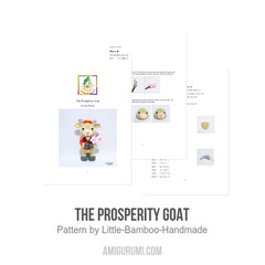 The Prosperity Goat amigurumi pattern by Little Bamboo Handmade