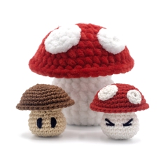 Mushroom Amigurumi amigurumi pattern by DIY Fluffies