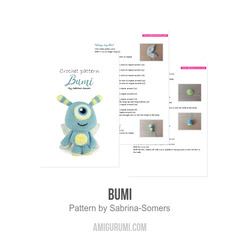 Bumi amigurumi pattern by Sabrina Somers