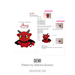 Demi amigurumi pattern by Sabrina Somers