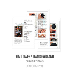 Halloween Hang Garland amigurumi pattern by RNata