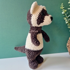 Bear the ferret amigurumi by Sweet Fluffy Stitches