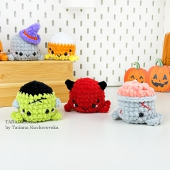 Halloween Spiders amigurumi by TANATIcrochet