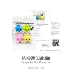 Rainbow Dumpling amigurumi pattern by TANATIcrochet