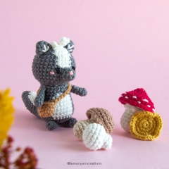 Sophie the Skunk amigurumi pattern by Lemon Yarn Creations