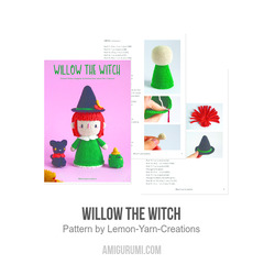 Willow the Witch amigurumi pattern by Lemon Yarn Creations