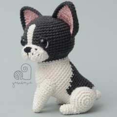Rocky The French Bulldog amigurumi pattern by YarnWave