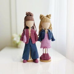 School outfit amigurumi pattern by Fluffy Tummy