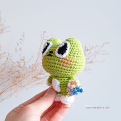 Floral Frog Crochet Pattern amigurumi pattern by Hello Amijo