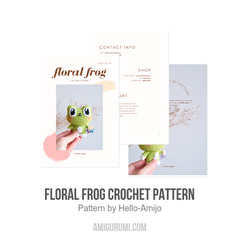 Floral Frog Crochet Pattern amigurumi pattern by Hello Amijo