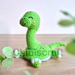 Reversible Baby Brachiosaurus  amigurumi by Chibiscraft