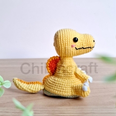 Reversible Baby Spinosaurus amigurumi pattern by Chibiscraft