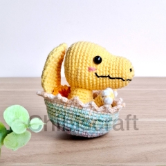 Reversible Baby Spinosaurus amigurumi by Chibiscraft