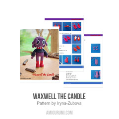 Waxwell the Candle amigurumi pattern by Iryna Zubova