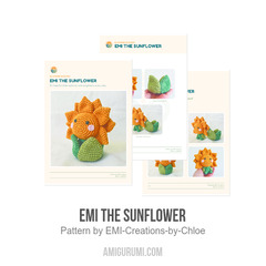 Emi the Sunflower amigurumi pattern by EMI Creations by Chloe