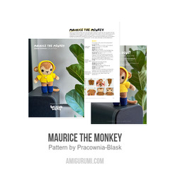 Maurice the Monkey amigurumi pattern by Pracownia Blask