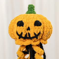Halloween Pumpkin Eyeball Jellyfish amigurumi pattern by The Loop Story