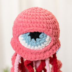 Halloween Pumpkin Eyeball Jellyfish amigurumi by The Loop Story