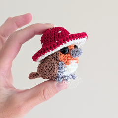 Mushy the robin amigurumi pattern by LikeALigerCrochet